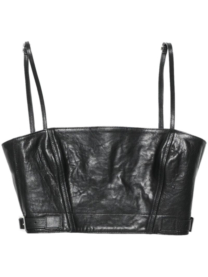 Leather Crop Top