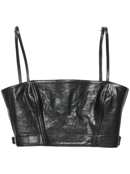 Leather Crop Top
