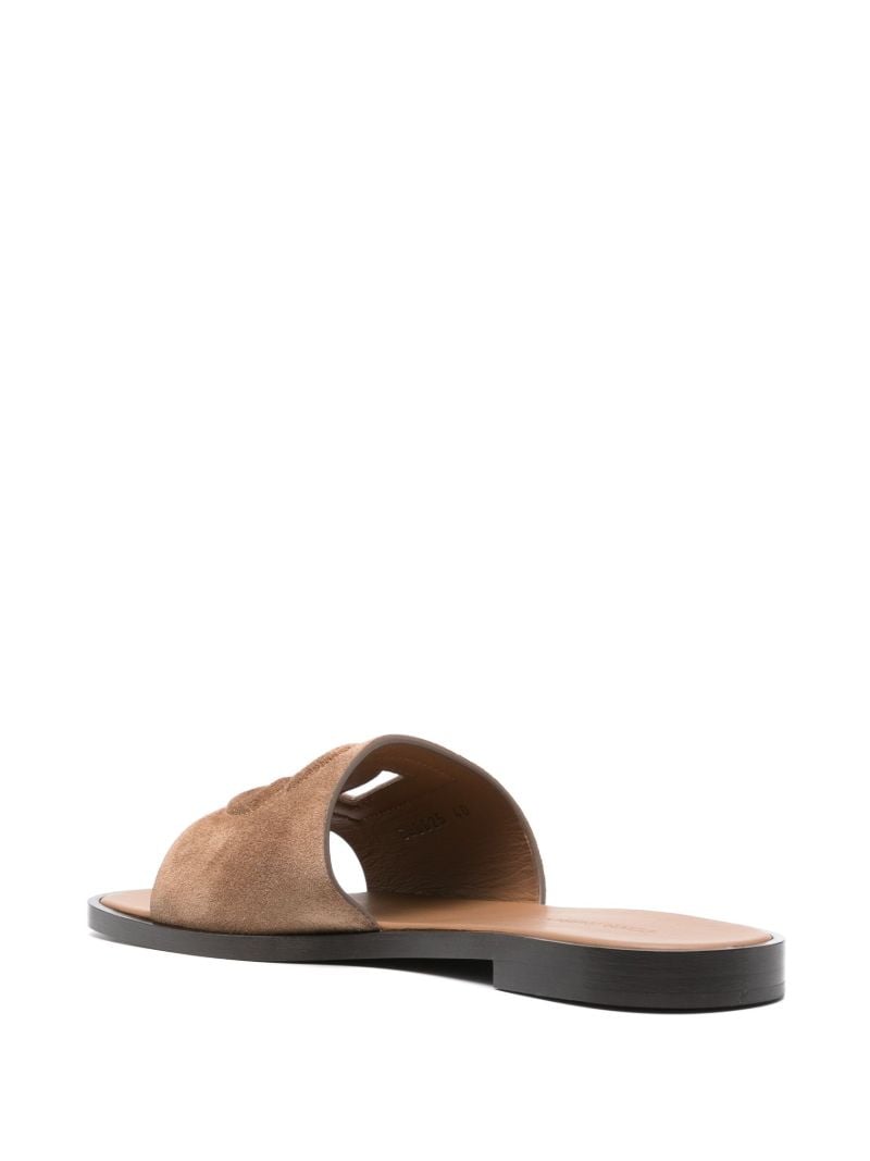 Dg Logo Suede Slides