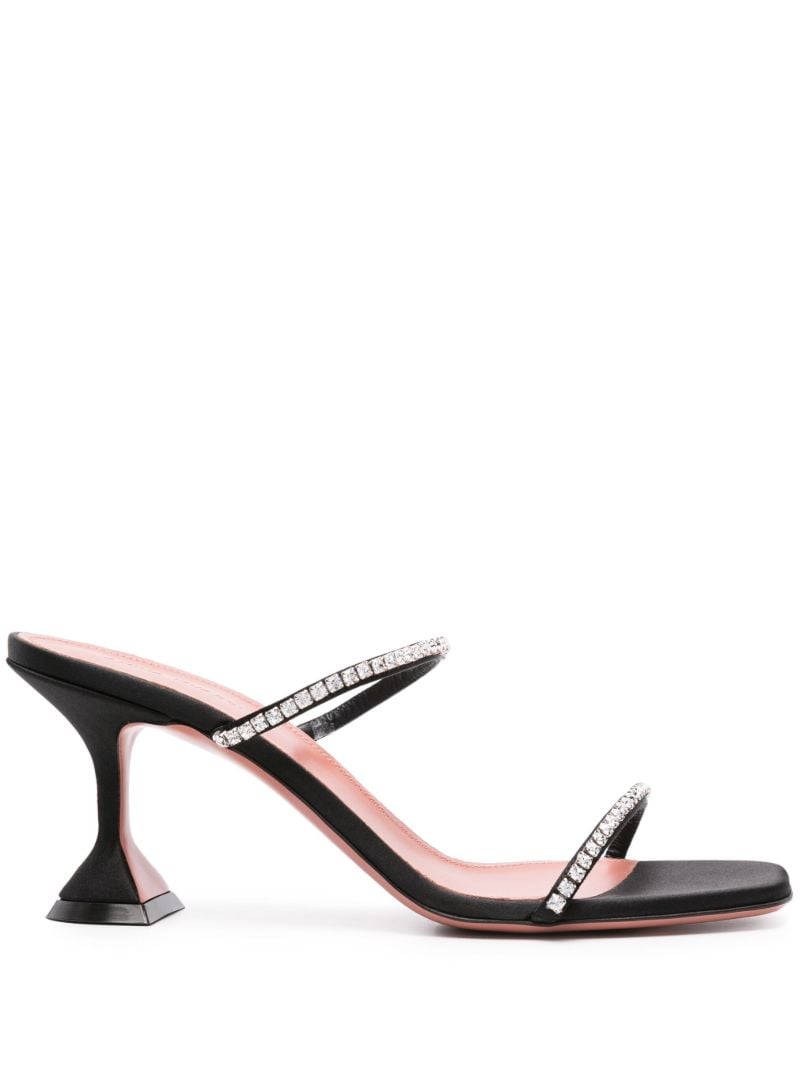 Black Gilda Crystal-embellished Sandals