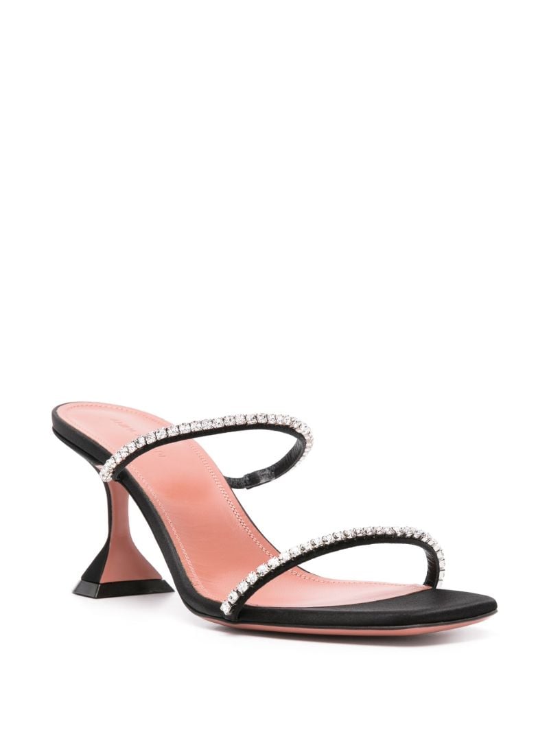 Black Gilda Crystal-embellished Sandals
