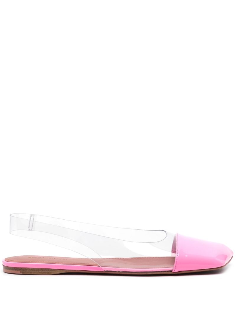 Pink Ane Slingback Leather Ballet Flats
