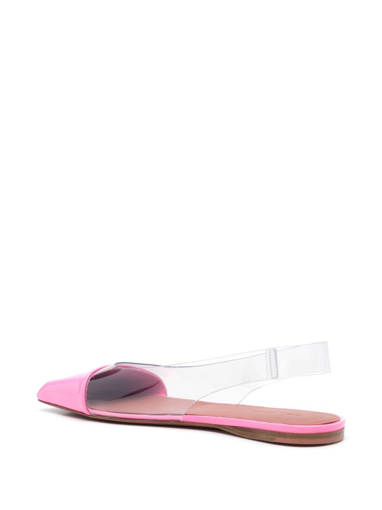 Pink Ane Slingback Leather Ballet Flats