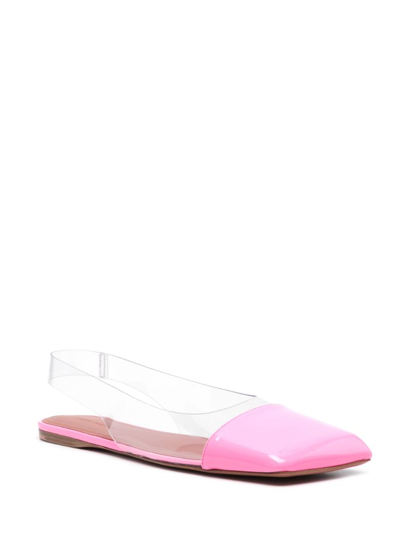 Pink Ane Slingback Leather Ballet Flats