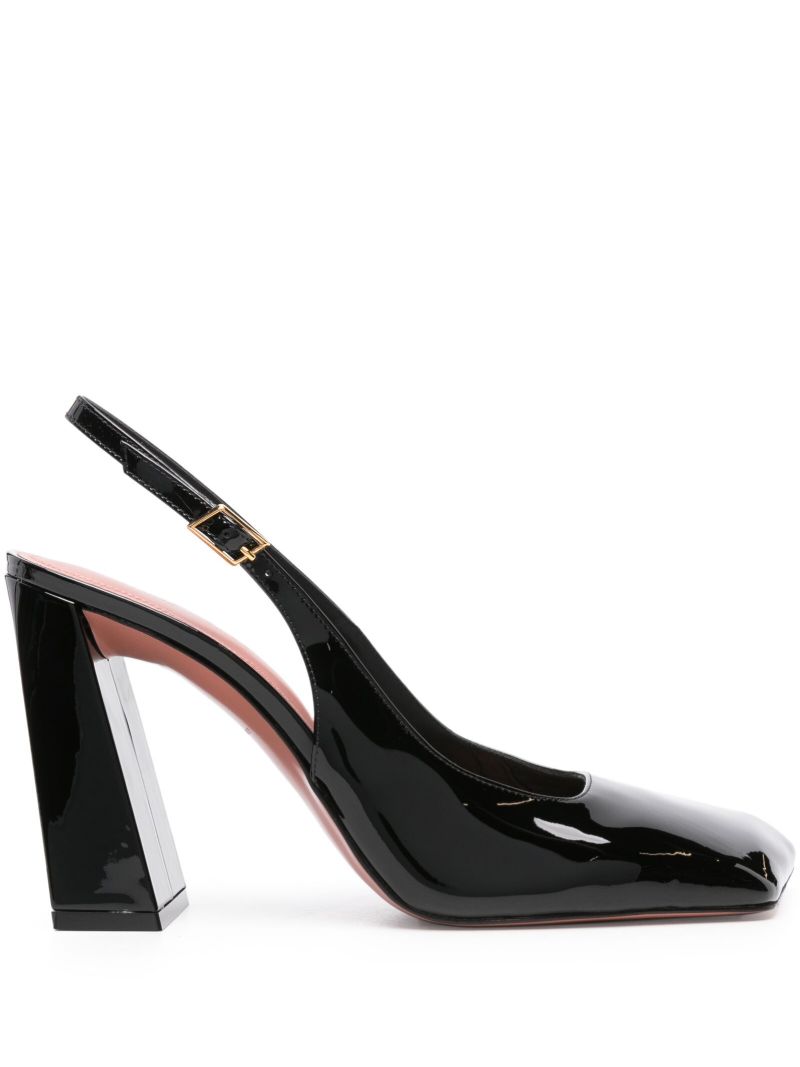 Black Charlotte Sling Pumps