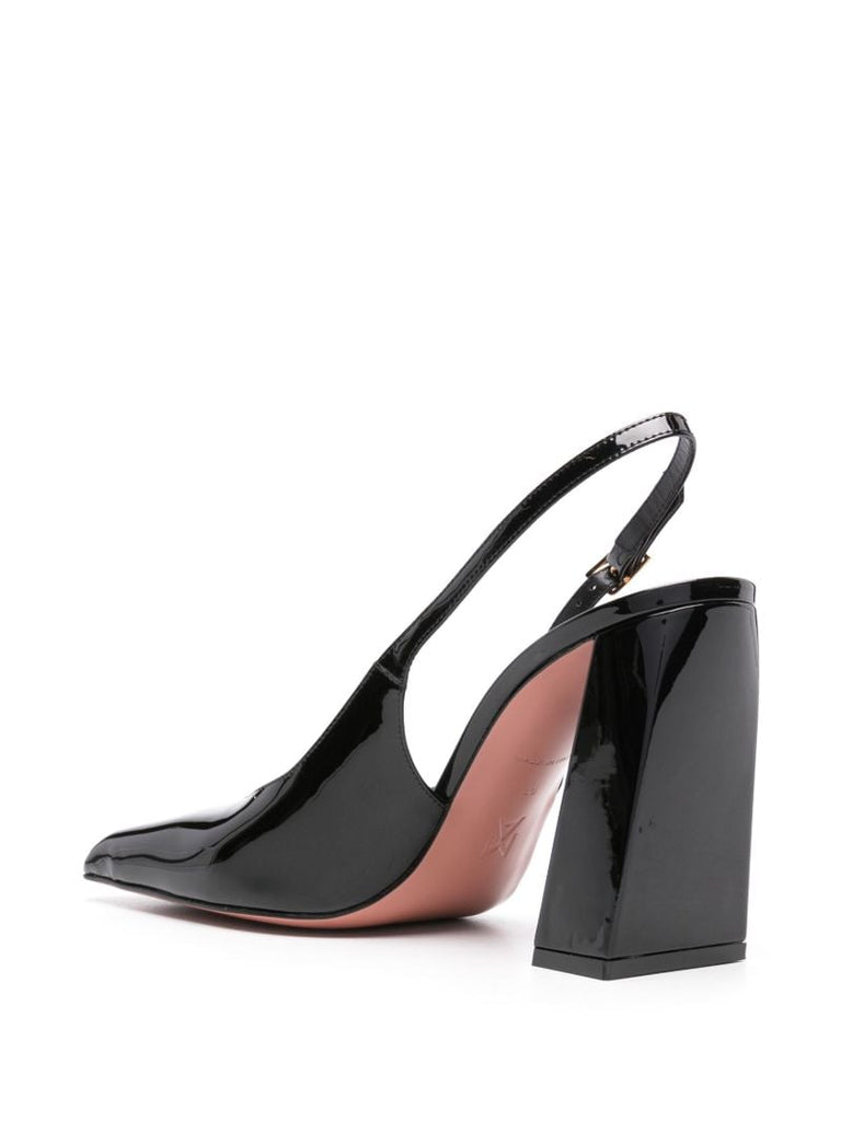 Black Charlotte Sling Pumps