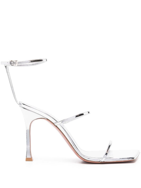 Silver-tone Maya Leather Sandals