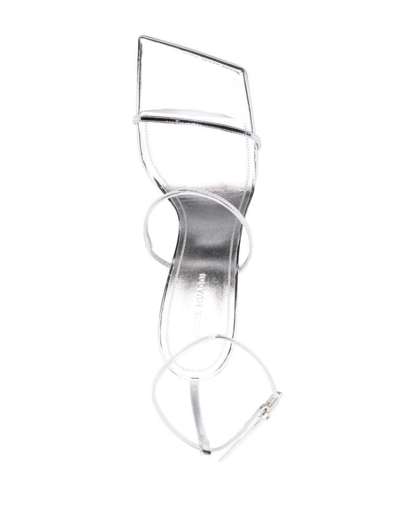 Silver-tone Maya Leather Sandals