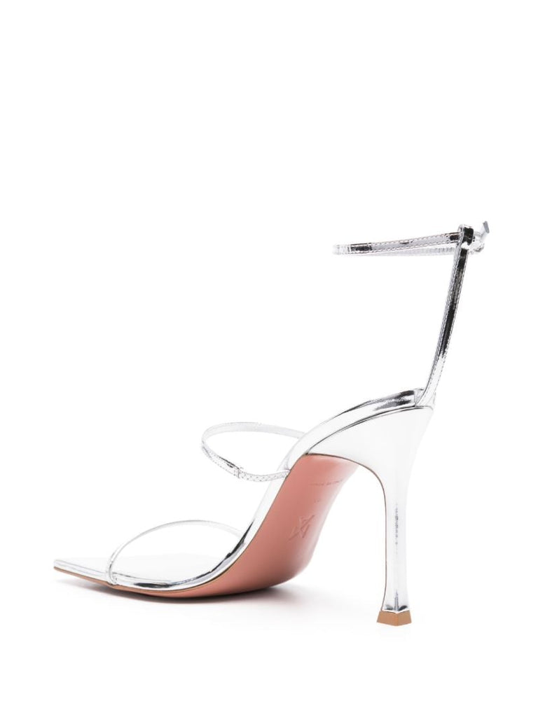 Silver-tone Maya Leather Sandals