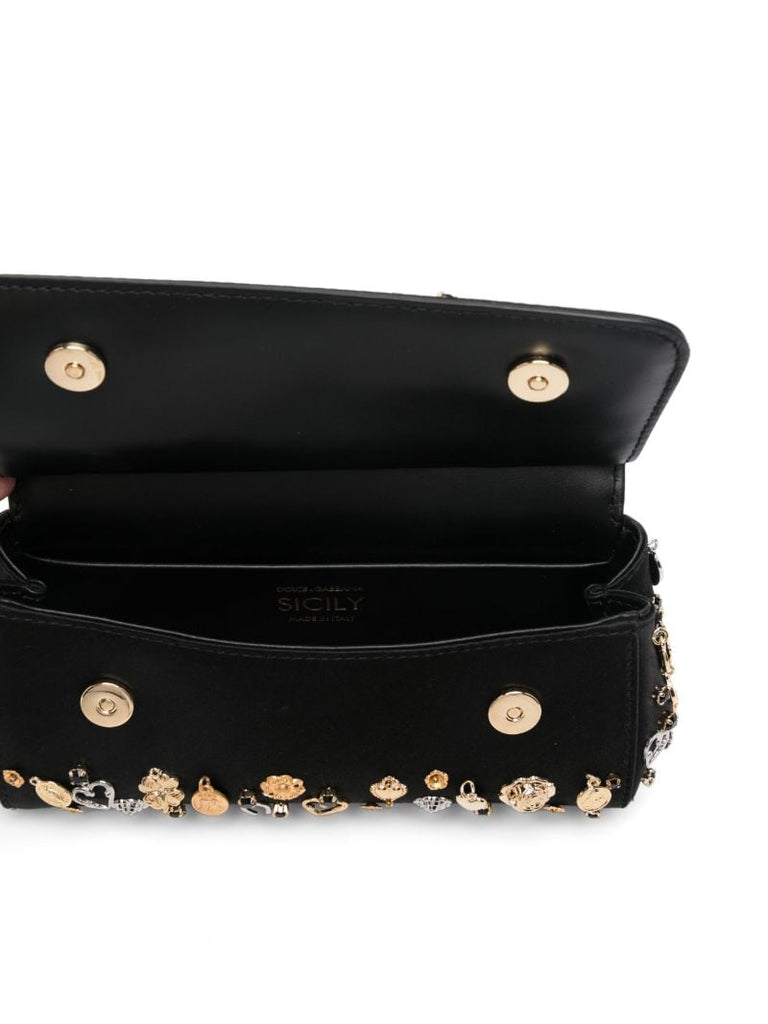 Black Sicily Tote Bag