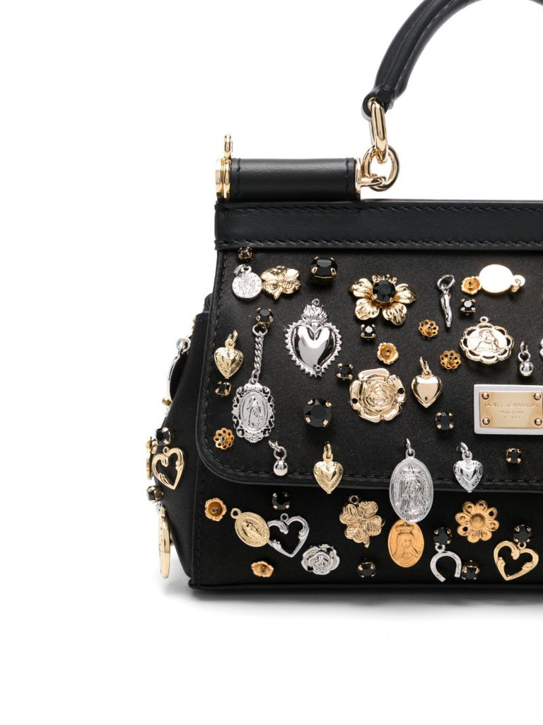 Black Sicily Tote Bag