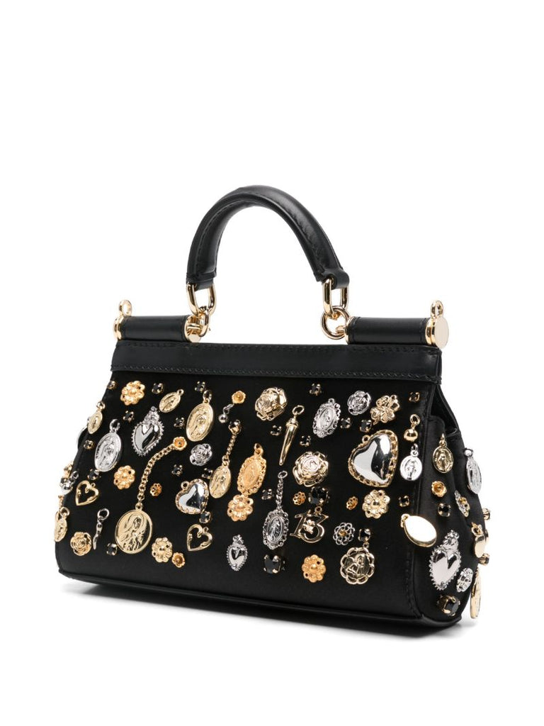 Black Sicily Tote Bag
