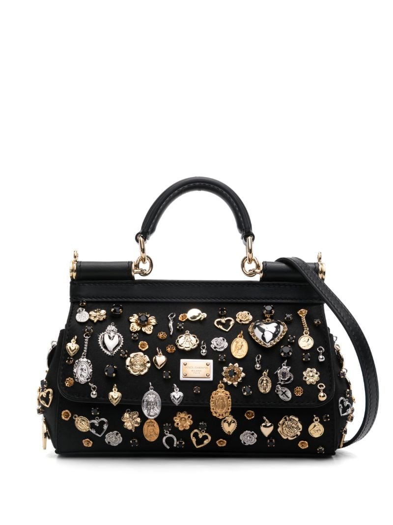 Black Sicily Tote Bag