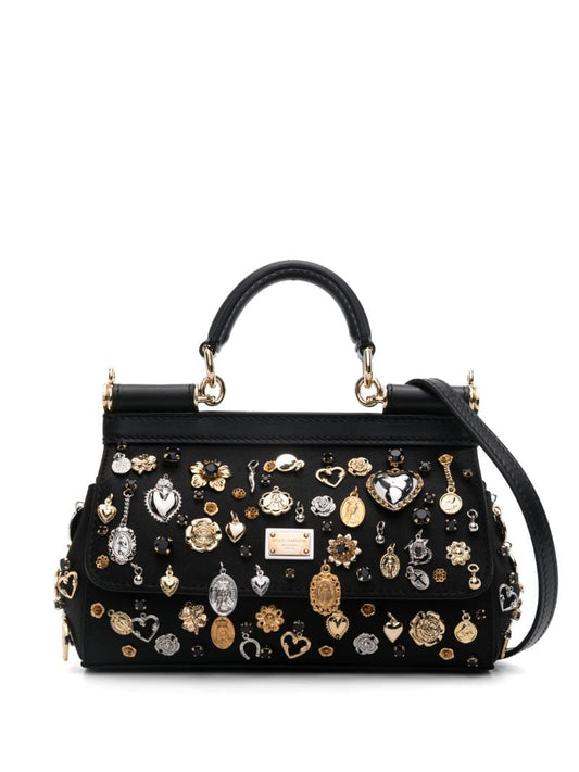 Black Sicily Tote Bag