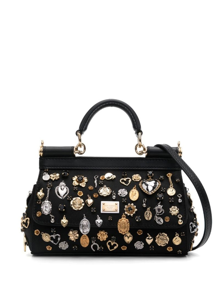 Black Sicily Tote Bag