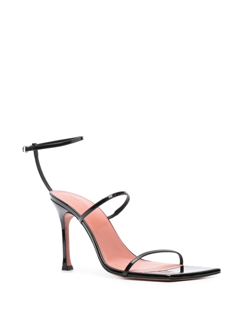Black Maya 95mm Stiletto Sandals