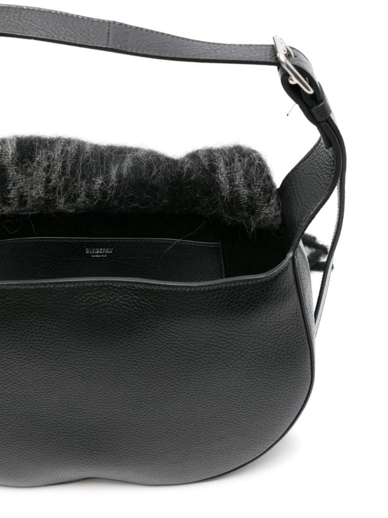 Black Medium Chess Blanket Shoulder Bag