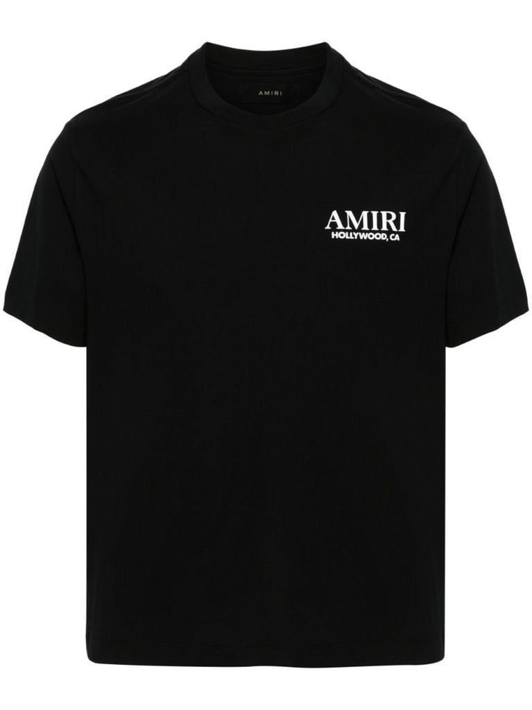 Black Logo-print Cotton T-shirt