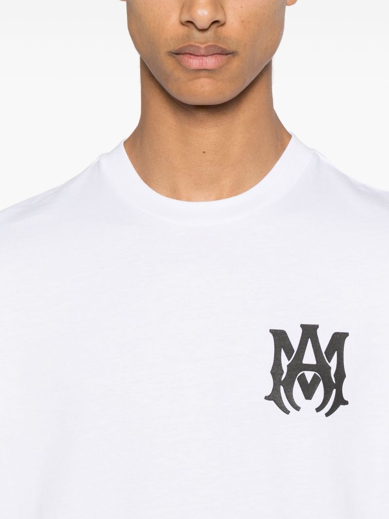 White Logo-print Cotton T-shirt