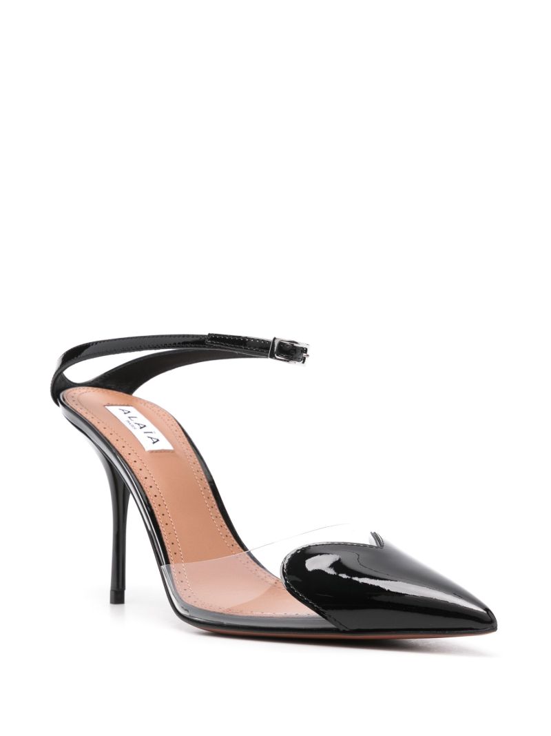 Black Le Coeur 90 Leather Pumps