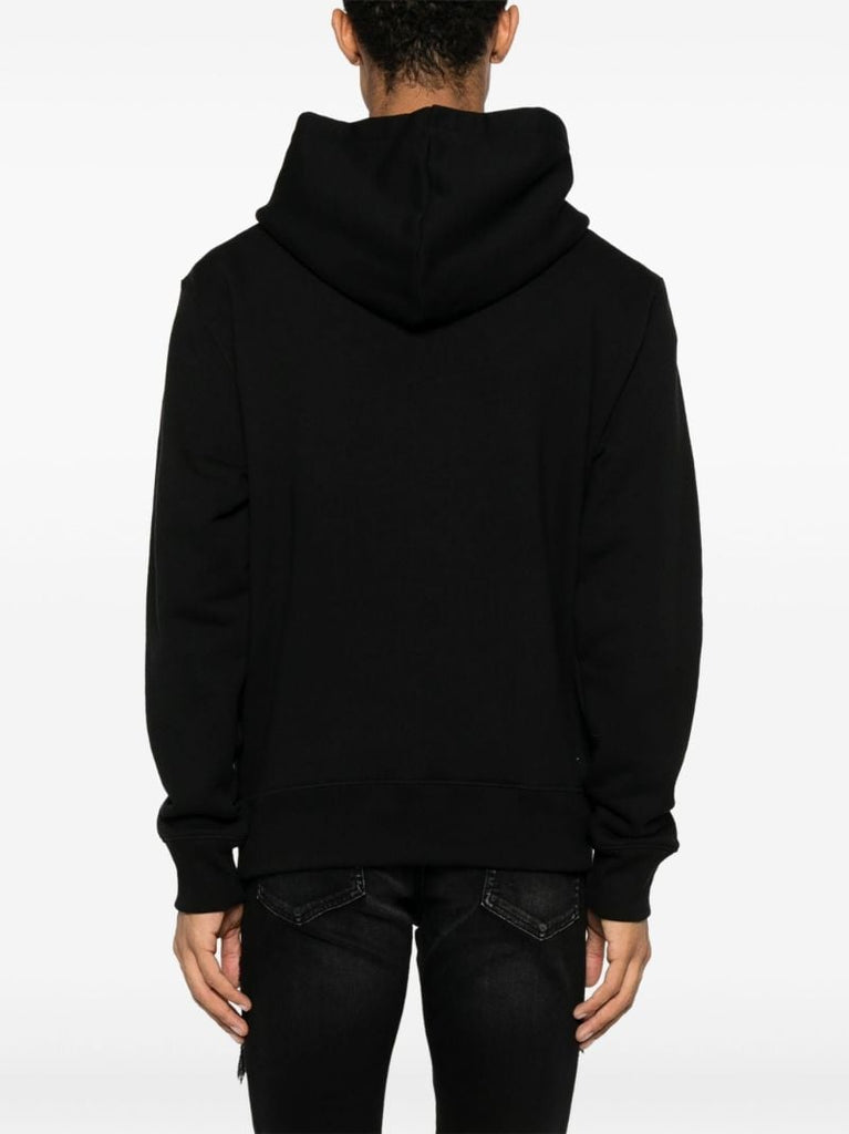 Black Glitter Poison Logo Hoodie