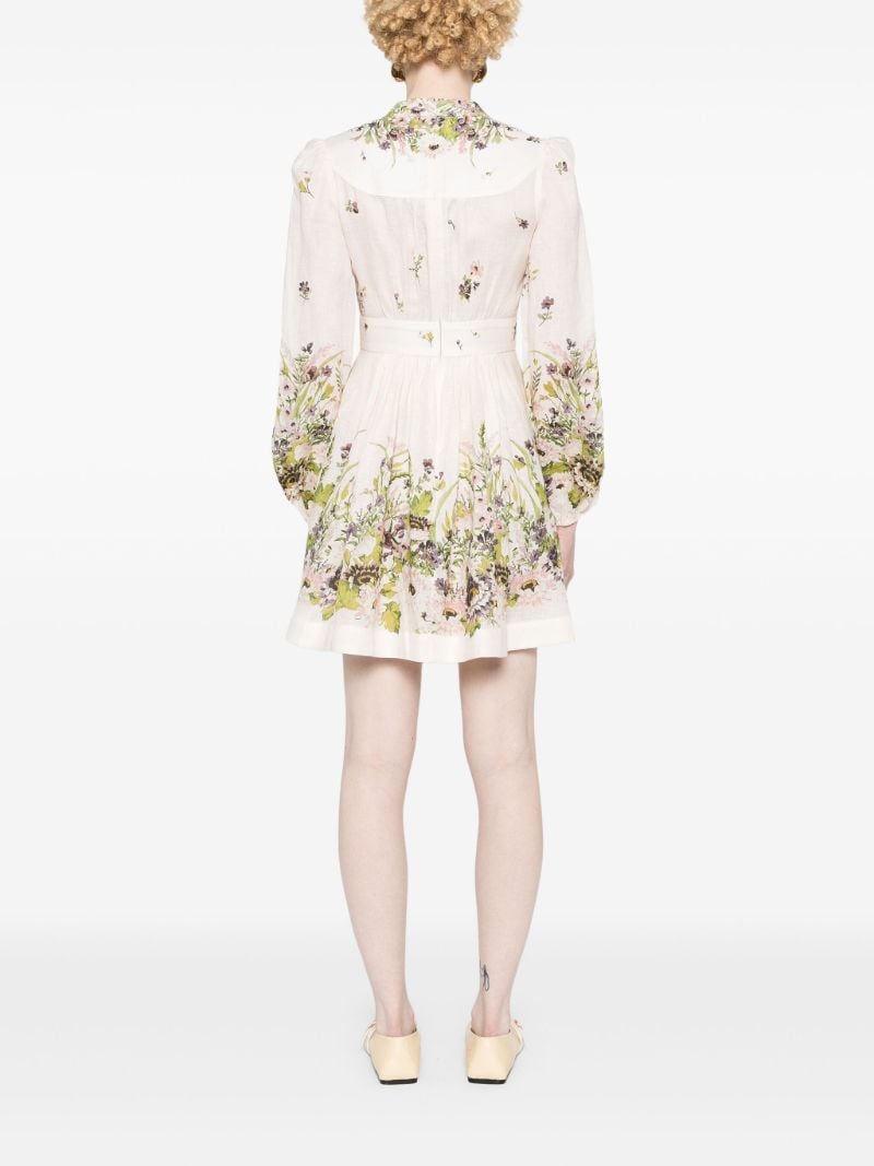 White Halliday Plunge Minidress