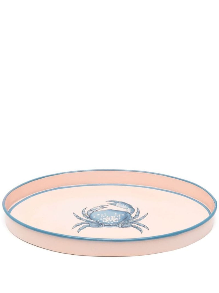 Pink Fauna Crab Iron Tray