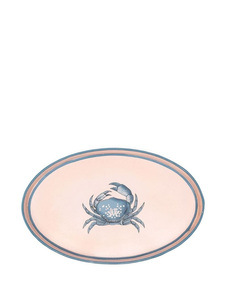 Pink Fauna Crab Iron Tray