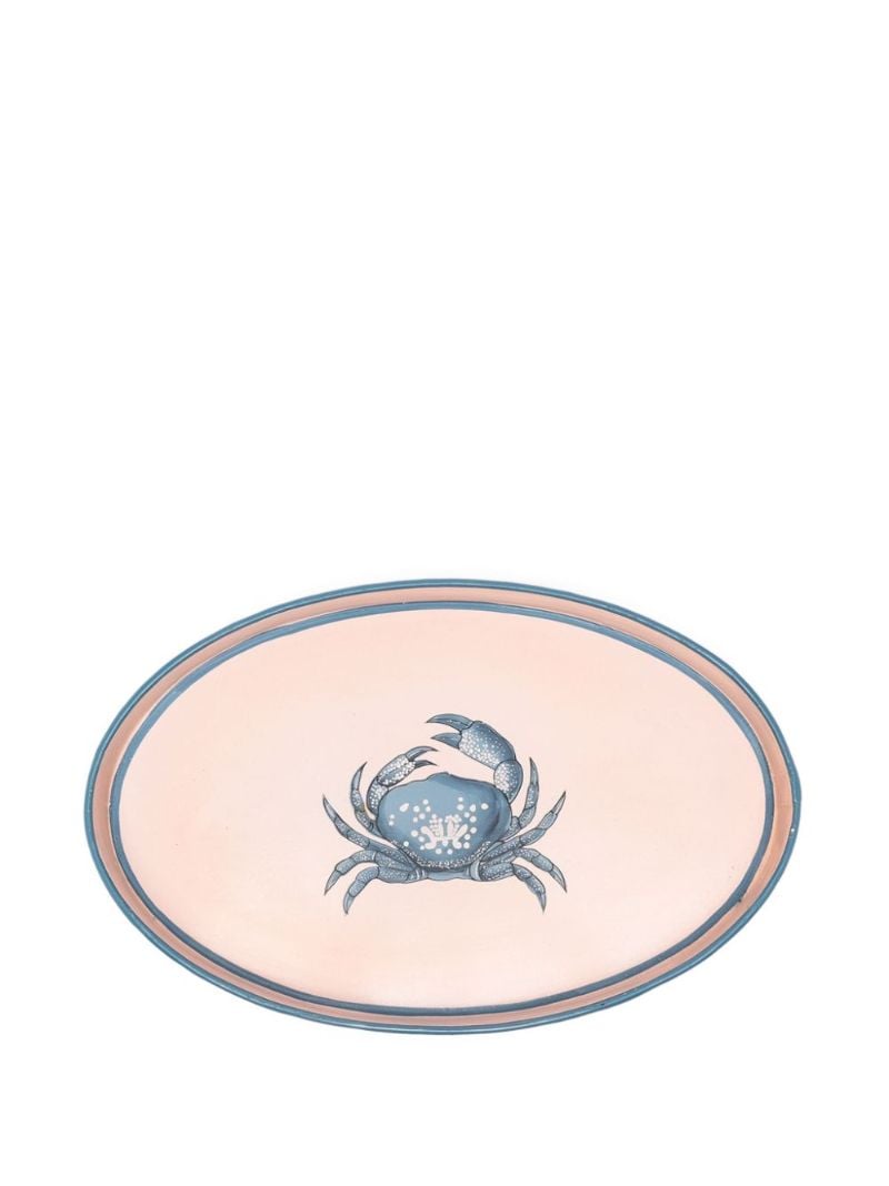 Pink Fauna Crab Iron Tray