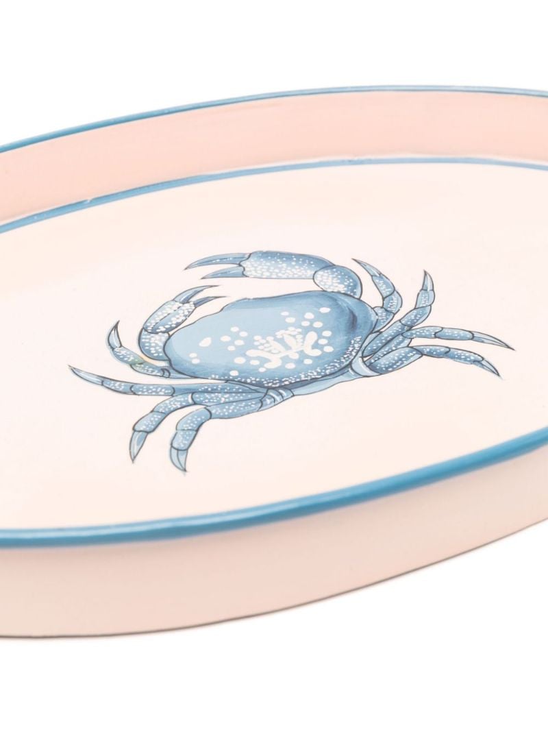 Pink Fauna Crab Iron Tray