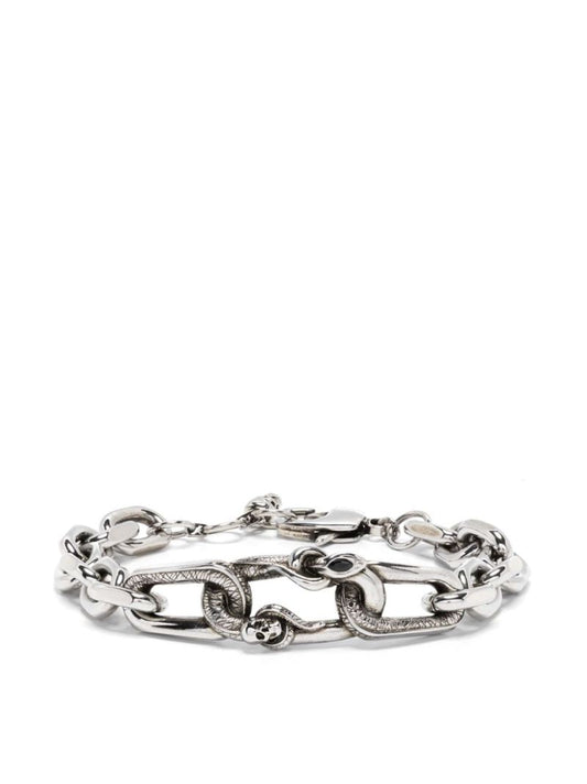 Snake & Skull Chain Bracelet