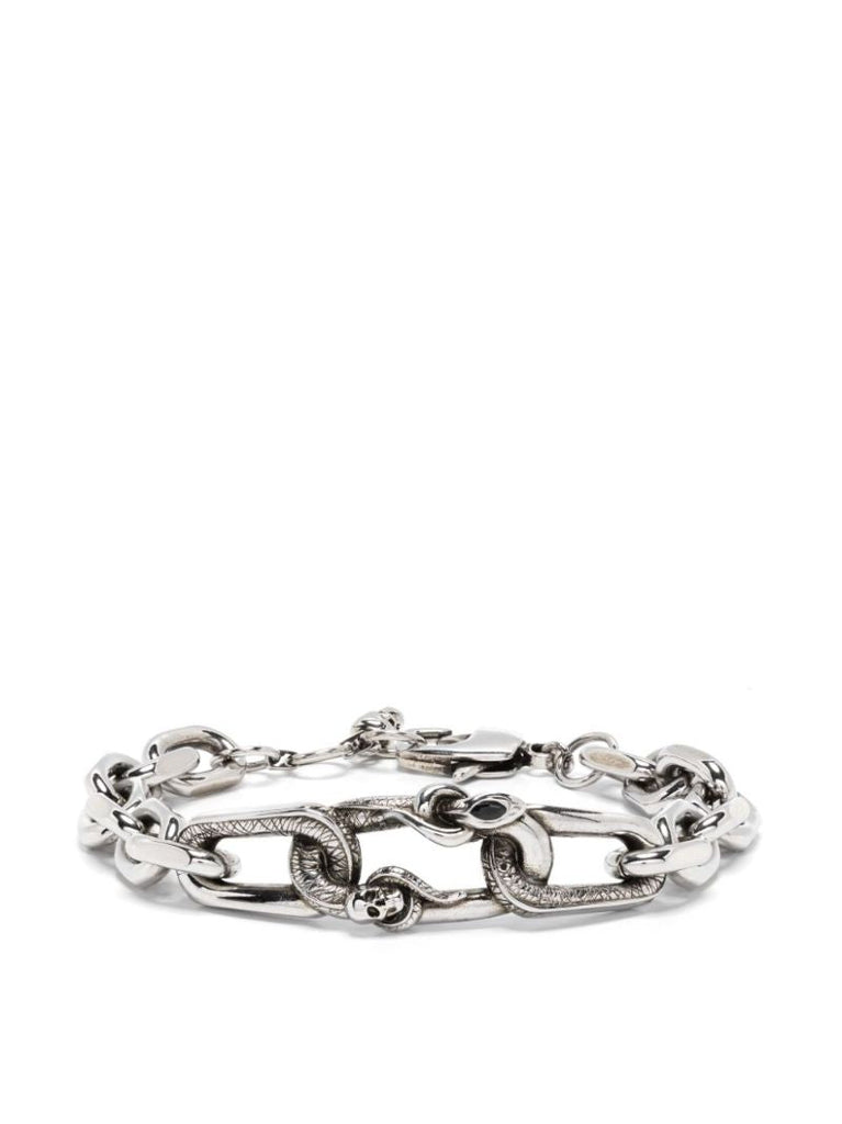 Snake & Skull Chain Bracelet