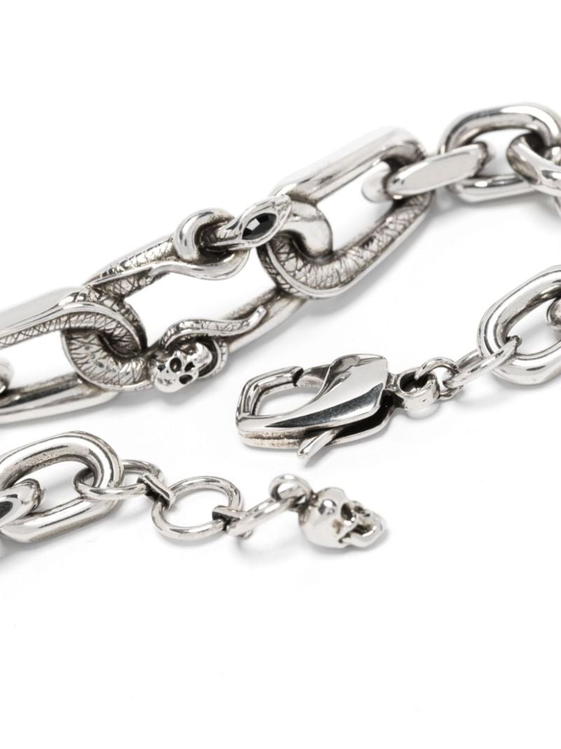 Snake & Skull Chain Bracelet