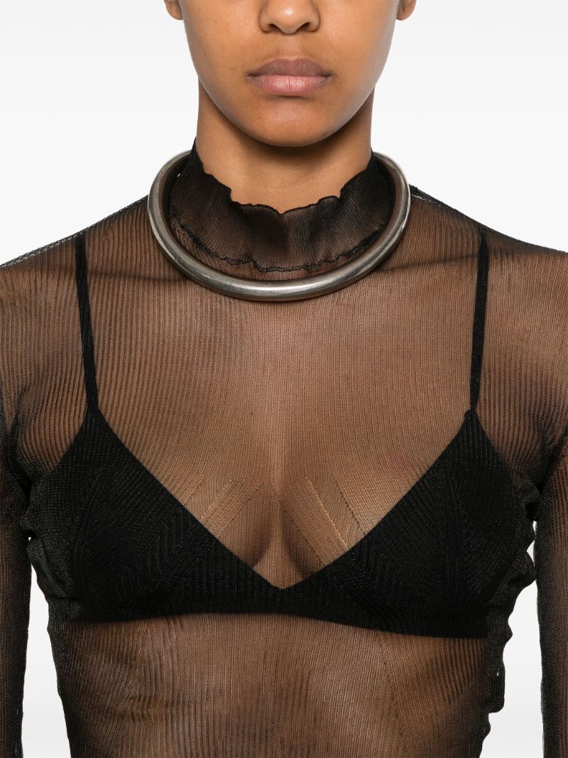 Sheer Knitted Top