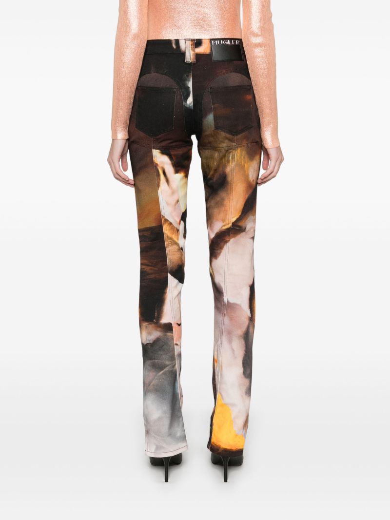 X Ambera Wellmann Printed Skinny Jeans