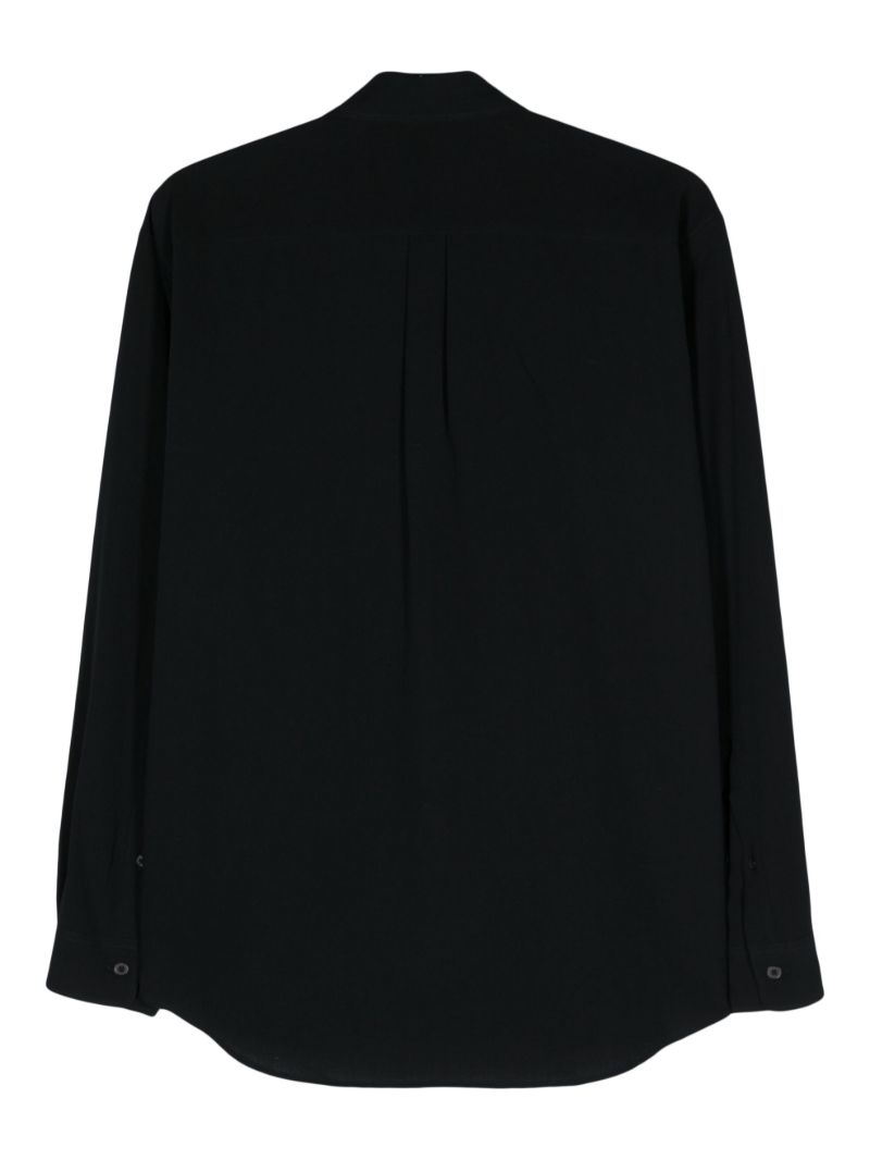 Blue Long-sleeved Cotton Shirt