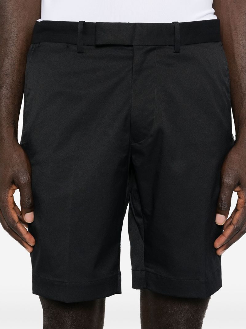 Black Tailored Bermuda Shorts