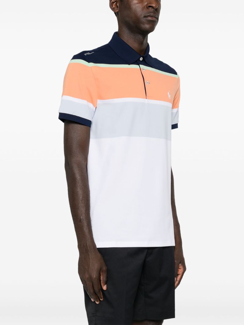 White Striped Polo Shirt