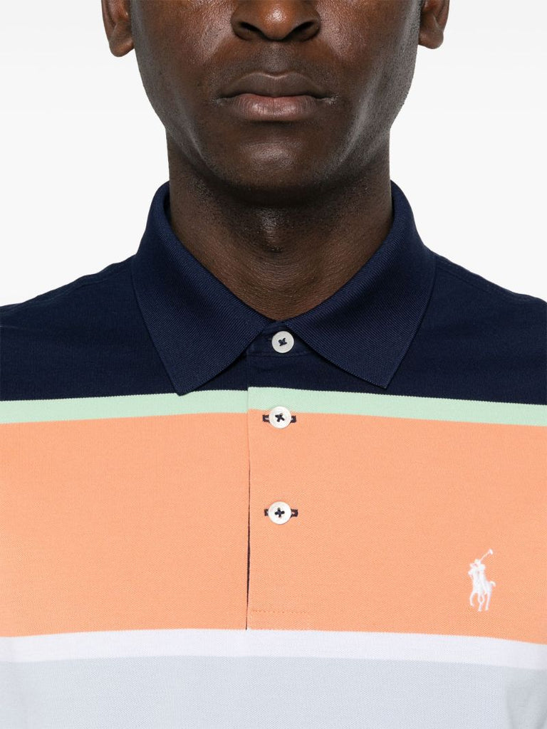 White Striped Polo Shirt