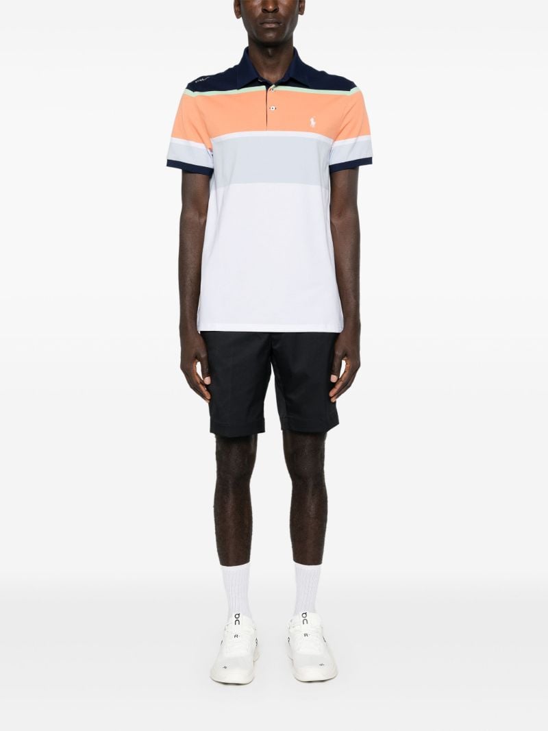 White Striped Polo Shirt