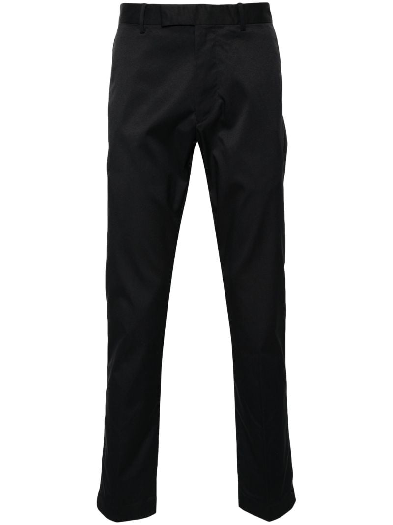 Black Twill Slim-fit Trousers