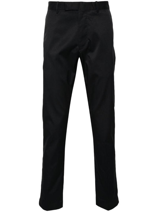 Black Twill Slim-fit Trousers