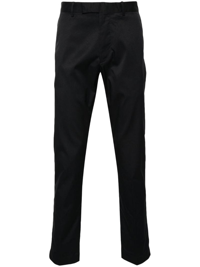 Black Twill Slim-fit Trousers
