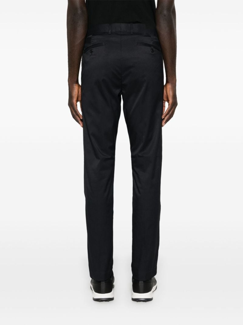 Black Twill Slim-fit Trousers
