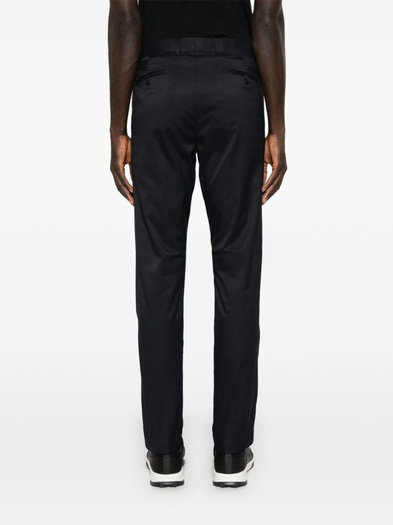 Black Twill Slim-fit Trousers