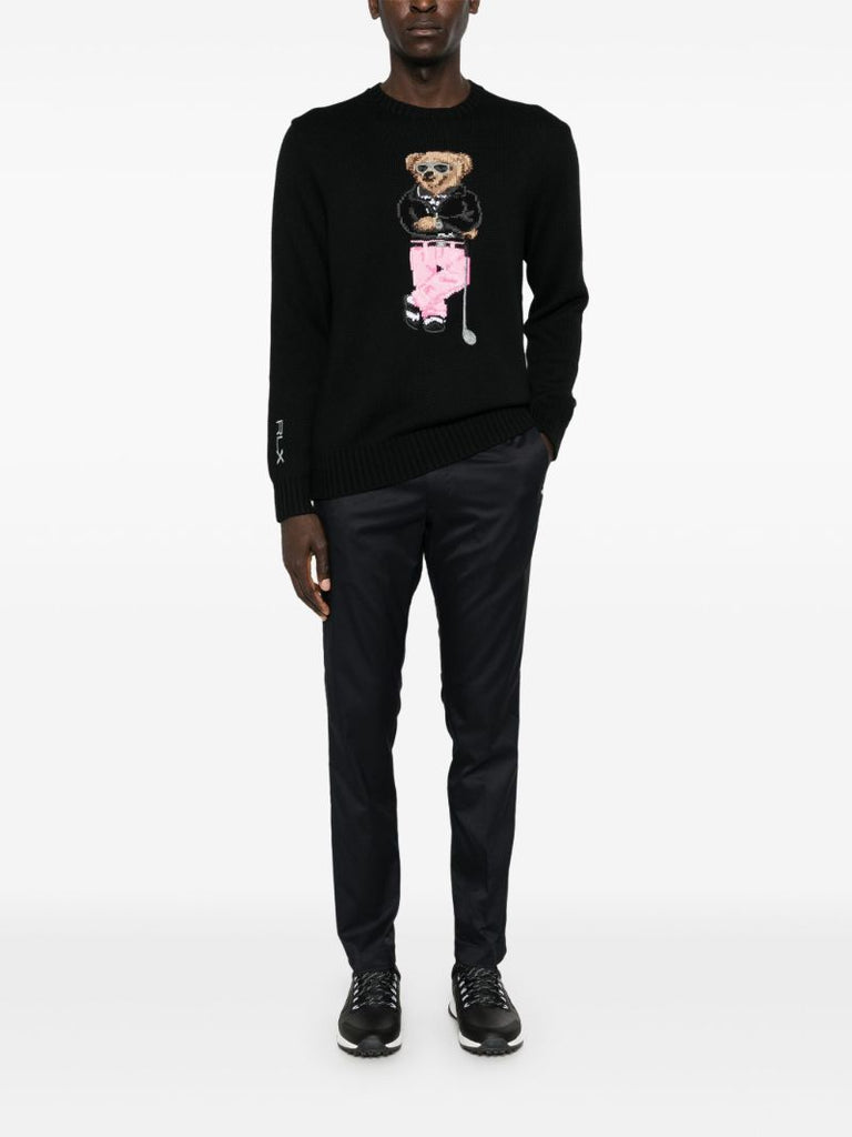 Black Twill Slim-fit Trousers
