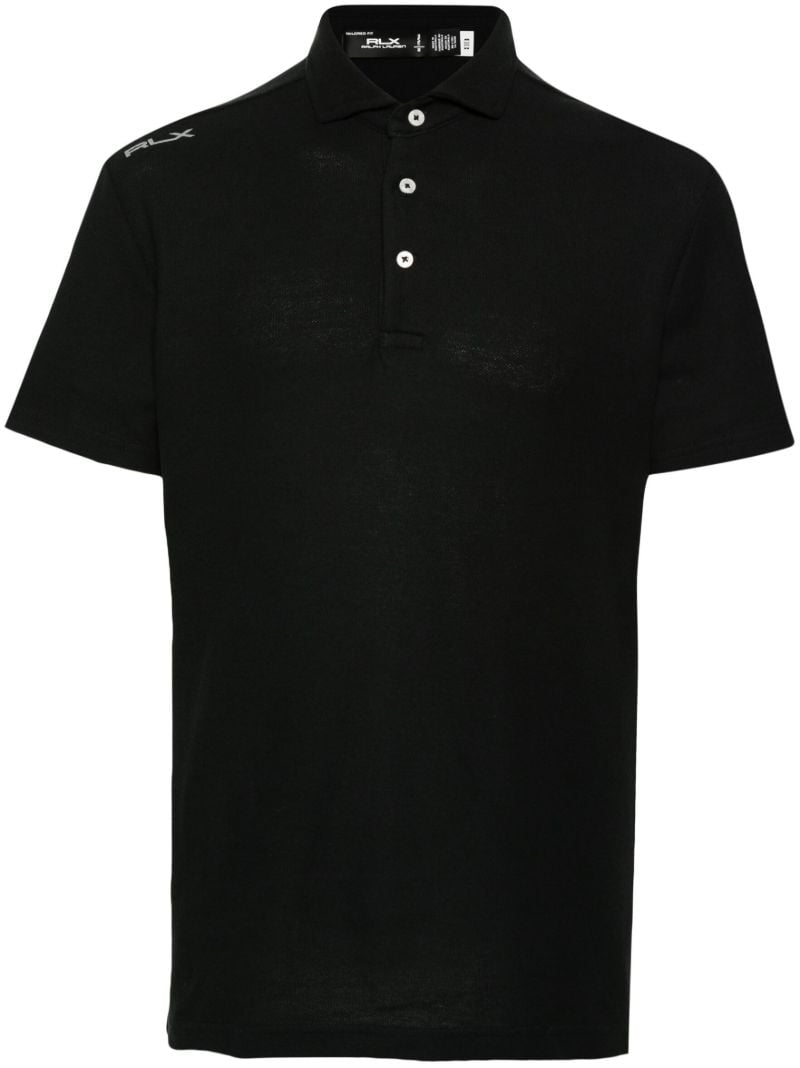 Black Logo-print Polo Shirt