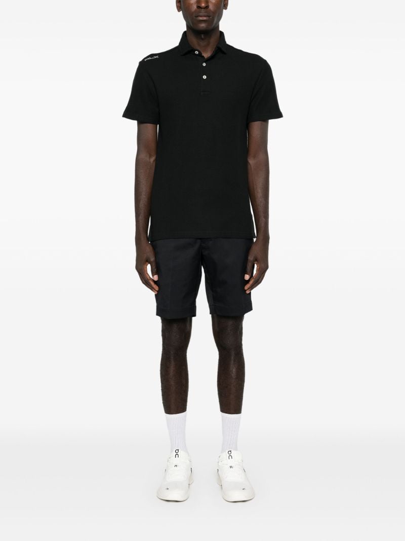 Black Logo-print Polo Shirt