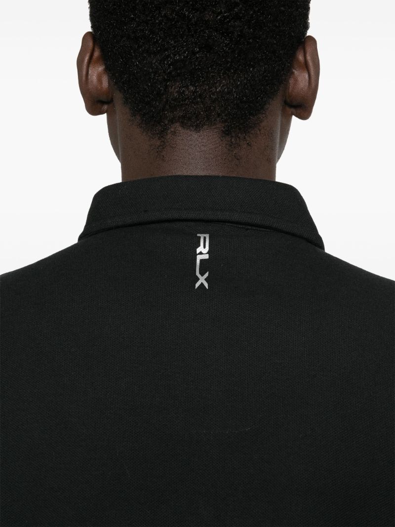Black Logo-print Polo Shirt