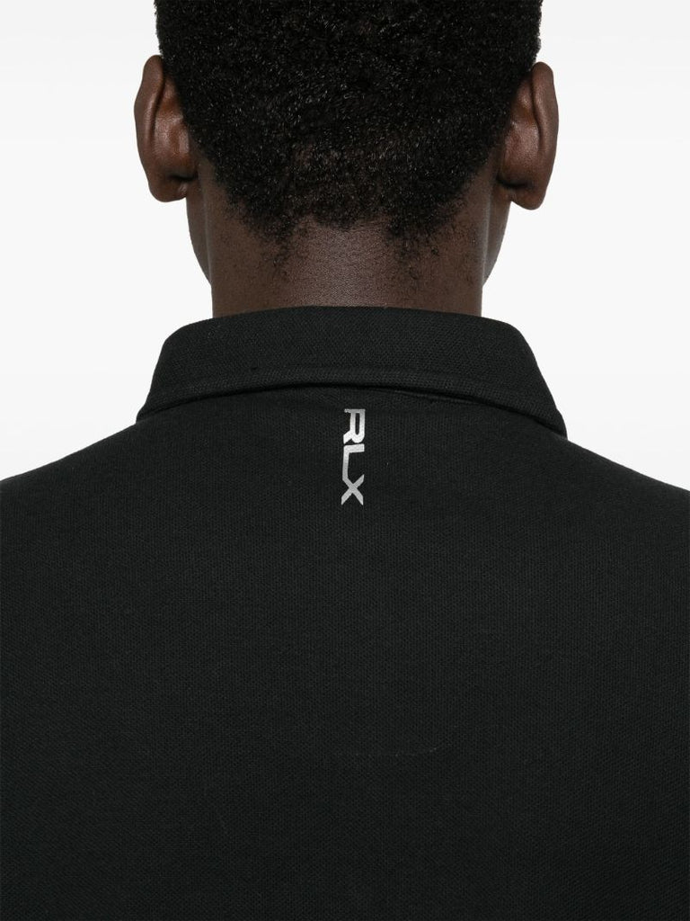 Black Logo-print Polo Shirt